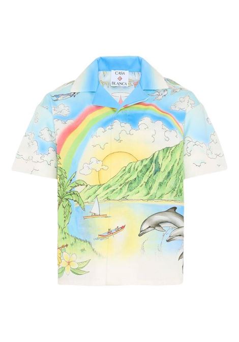 Camicia con stampa CASABLANCA KIDS | KSP26SH18002ALOHA